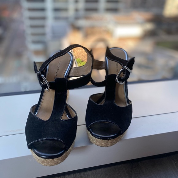 ANTONIO MELANI Shoes - Antonio Melanie black wedge sandal